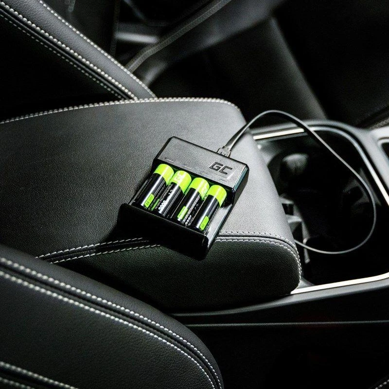 Green Cell Žalias Cell GREENCELL GRADGC01 VitalCharger, skirtas AA R6 ir AAA R03 Ni-MH