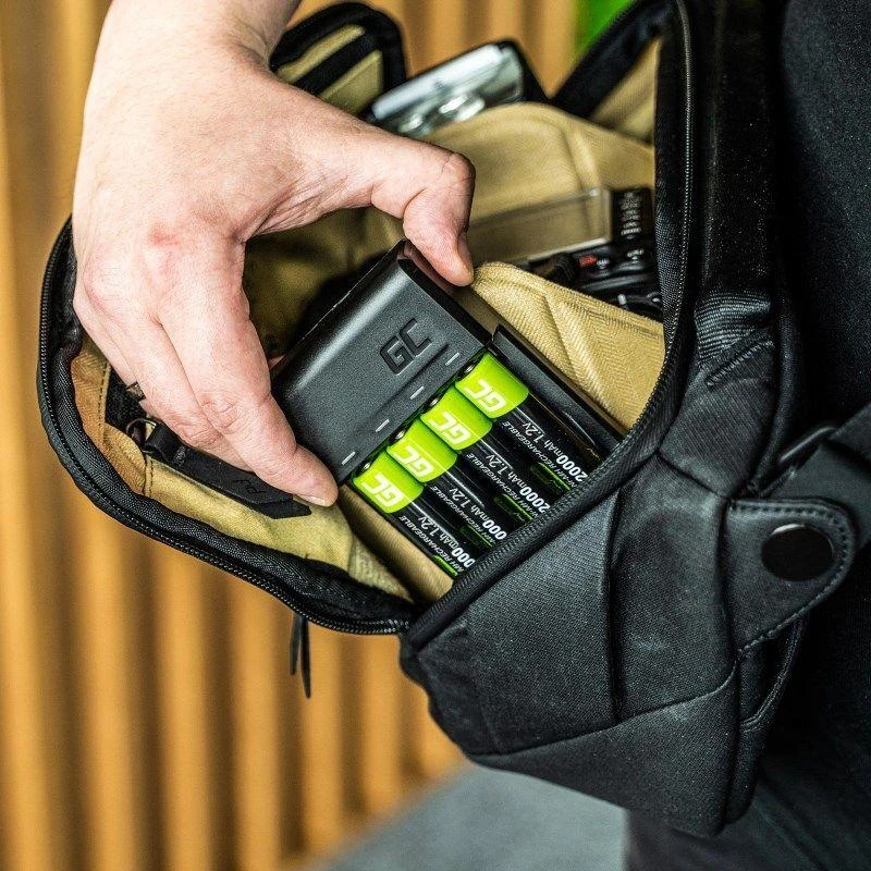 Green Cell Žalias Cell GREENCELL GRADGC01 VitalCharger, skirtas AA R6 ir AAA R03 Ni-MH