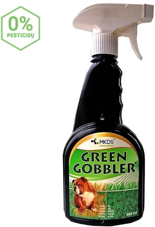 Žalias Gobbler mikroorganizmai vejoms nuo augintinių šlapimo, 500 ml