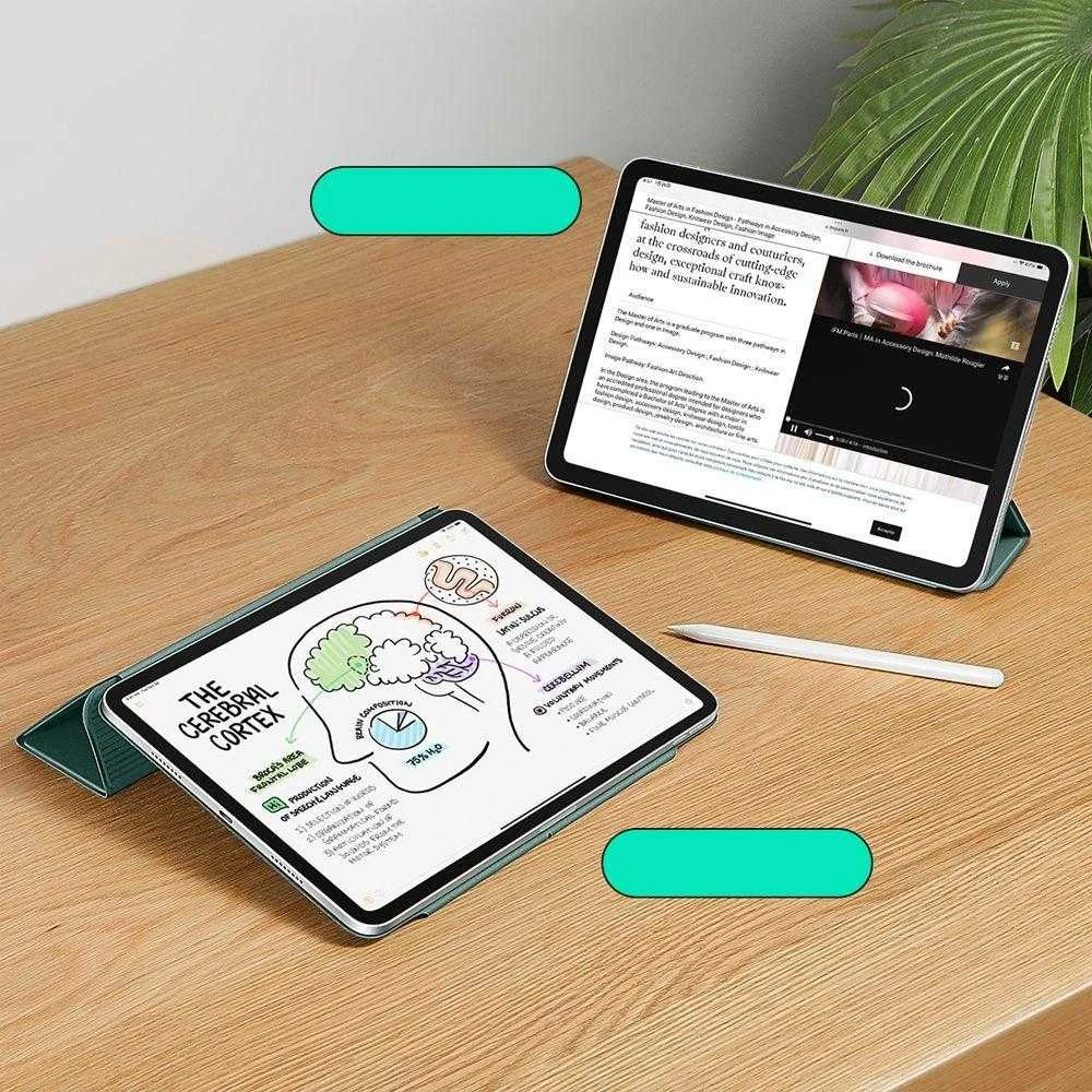 ESR atšokantis magnetinis dėklas, skirtas iPad Pro 12.9” 2020 / 2021 / 2022 / iPad Air 13” 2024 / 2025 - Žalias
