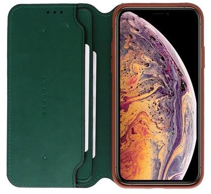 Žalias piniginės tipo telefono dėklas Huawei P20