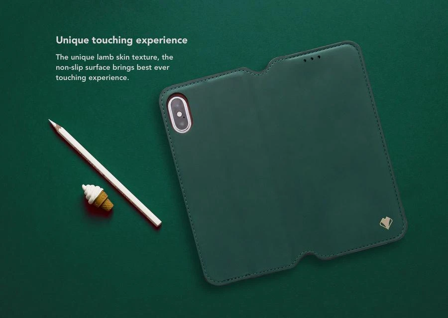 Žalias piniginės tipo telefono dėklas Huawei P20