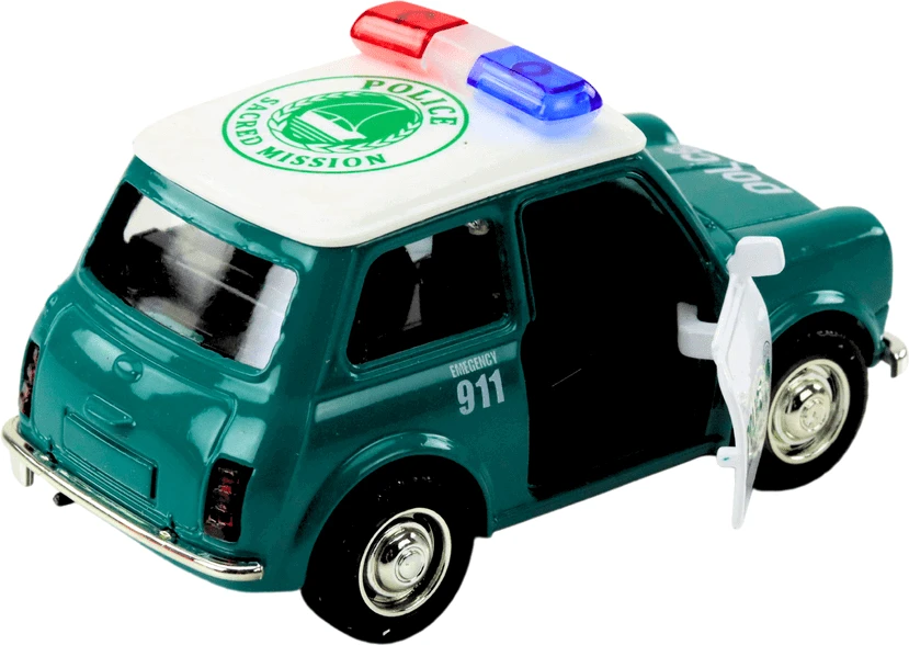 Lean Toys Klasikinis Policijos Automobilis 1:38 su Šviesomis ir Garsais