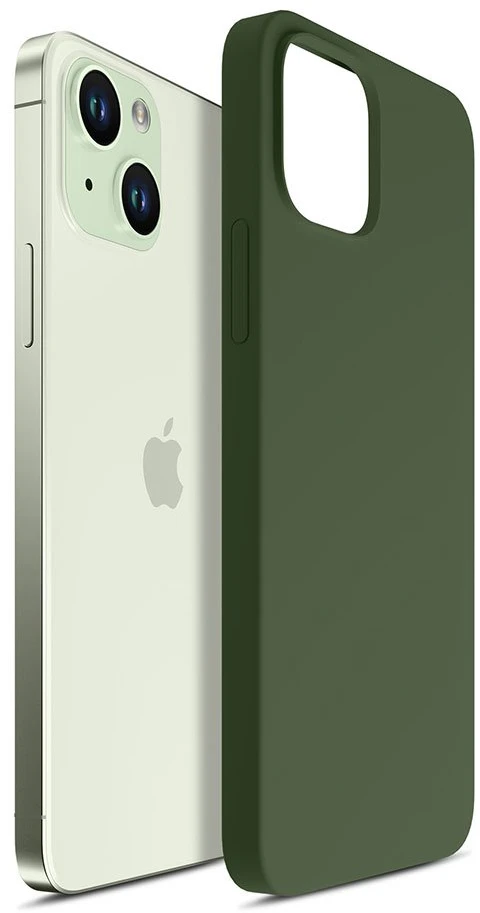 Dėklas 3Mk apsauga 3mk Hardy silikoninis MagCase iPhone 15 Plus - žalias