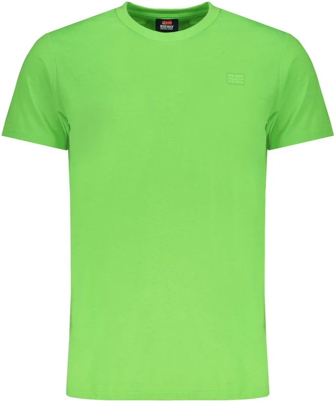 Žalias T-SHIRT MĘSKI Z KRÓTKIM RĘKAWEM NORWEGIA 1963
