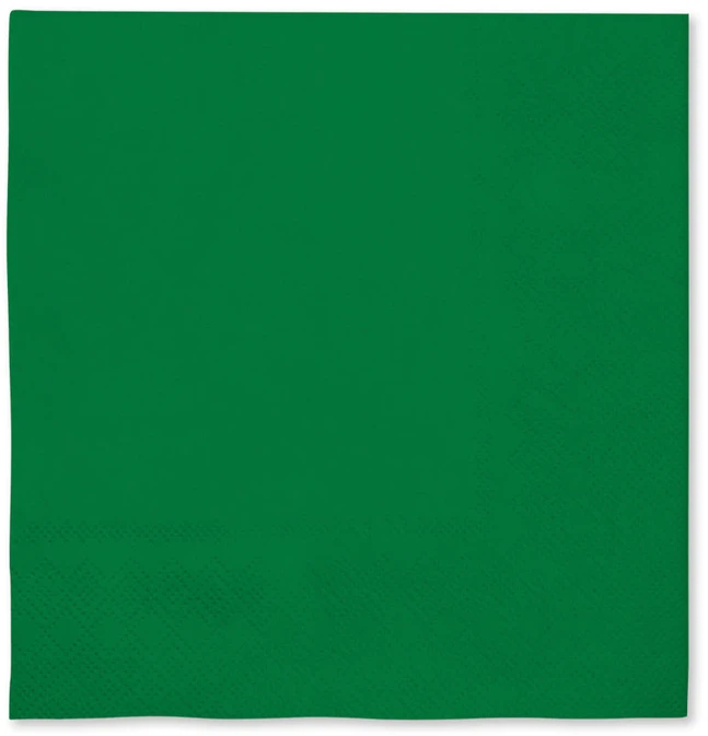 Žalios servetėlės 33 x 33 cm – Vakarėlio dekoracijos
