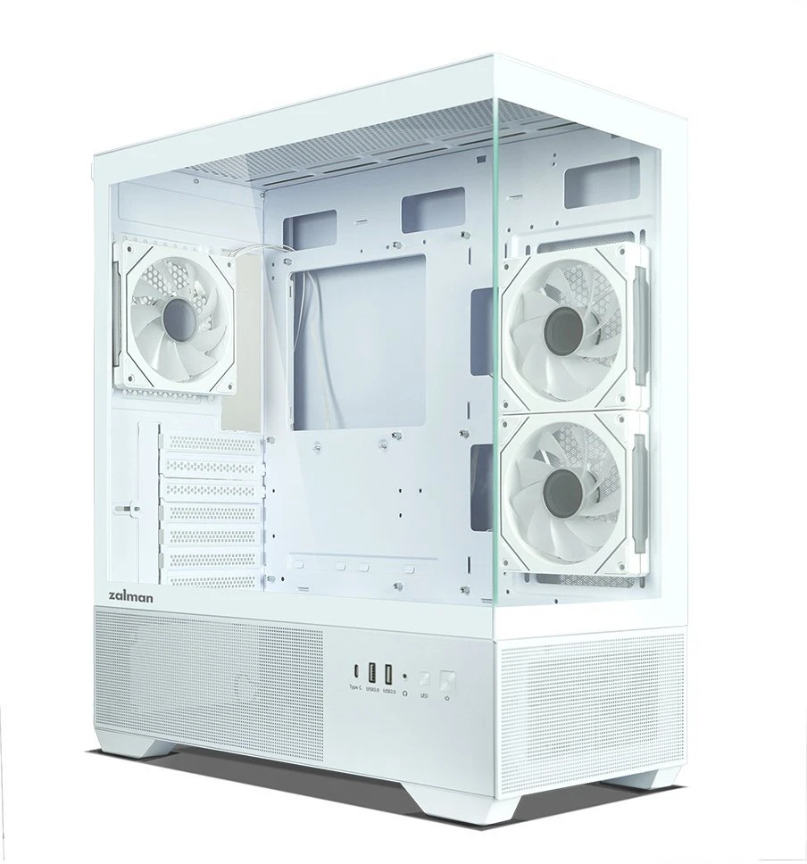 Zalman CHRONIX V2 ATX vidurinio bokšto kompiuterio korpusas, baltas