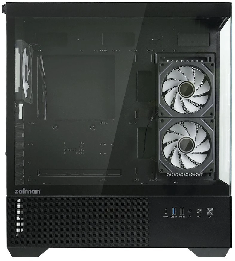 Zalman CHRONIX V2 ATX vidurinis kompiuterio korpusas, juodas