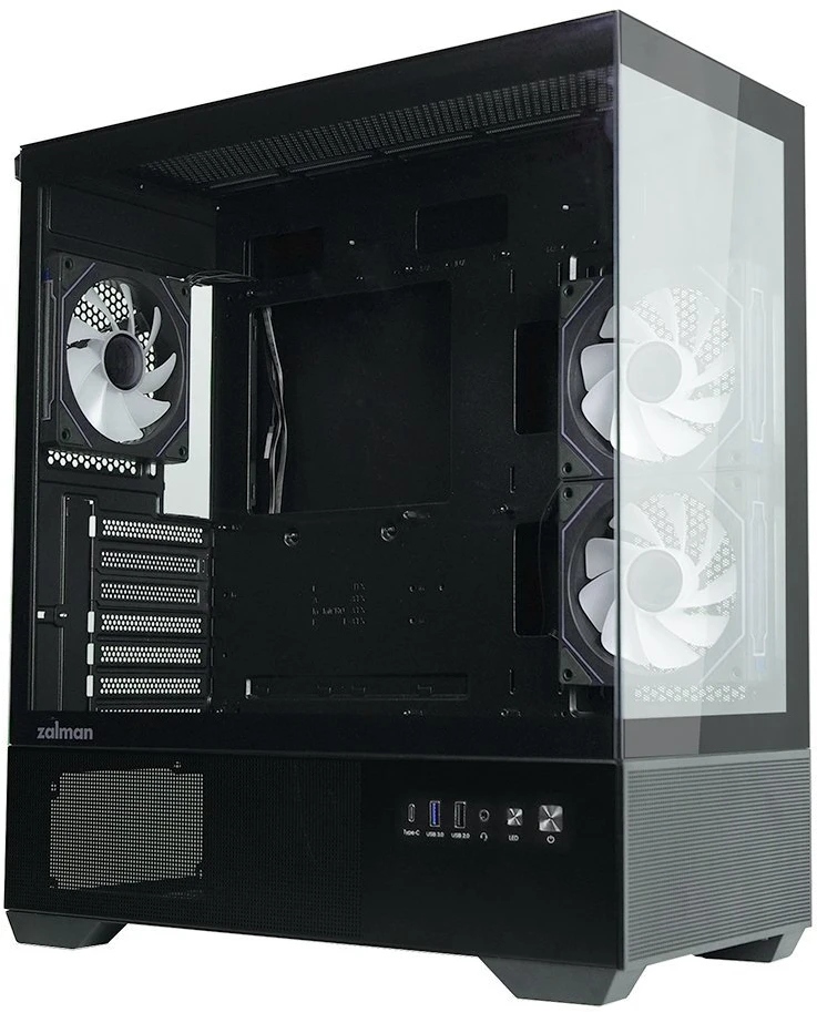 Zalman CHRONIX V2 ATX vidurinis kompiuterio korpusas, juodas