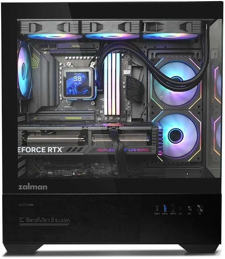 Zalman CHRONIX V2 ATX vidurinis kompiuterio korpusas, juodas