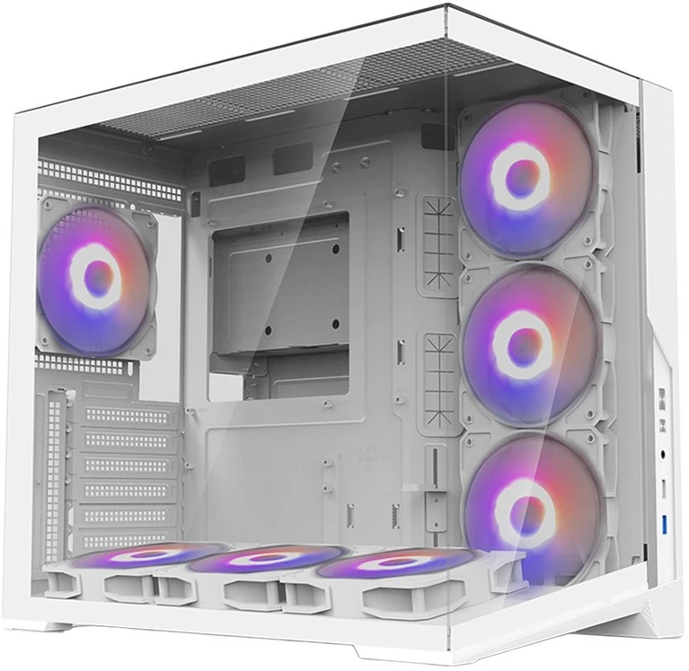Zalman D40 ATX vidurinis kompiuterio korpusas, baltas