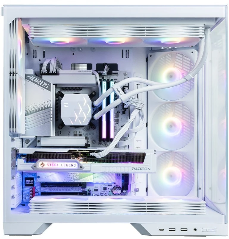 Zalman D50 kompiuterio korpusas ATX Mid Tower, baltas
