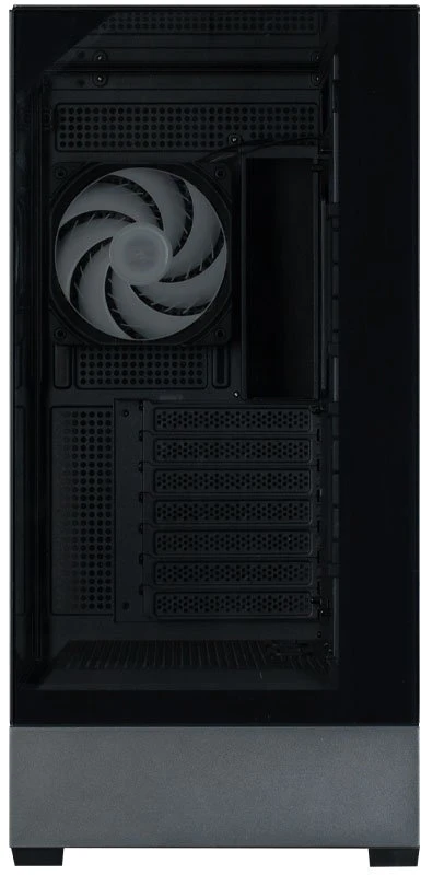 Zalman P40 PRISM PLUS ATX vidurinio bokšto kompiuterio korpusas, juodas, su 4 x 120 mm ARGB ventiliatoriais