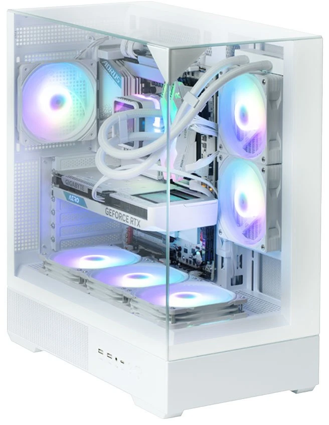 Zalman P40 PRISM PLUS ATX vidurinis kompiuterio korpusas, baltas
