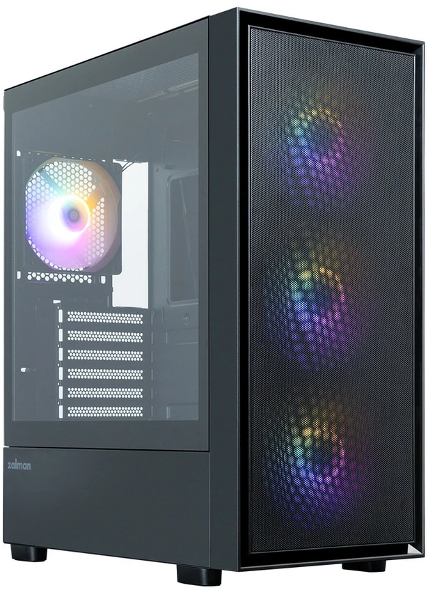Zalman S6 ATX vidurinis kompiuterio korpusas, juodas