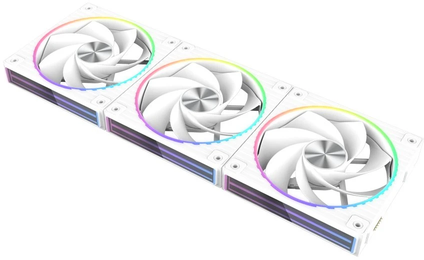 Zalman ZM-DF120R 120 mm apverčiamas Daisy Chain korpuso ventiliatorius, baltas