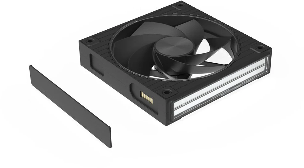 Zalman ZM-DF120R 120 mm atvirkštinis ARGB ventiliatorius, juodas