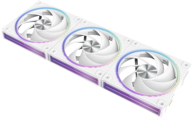 Zalman ZM-DF120R A3 120 mm reversiniai Daisy Chain ventiliatoriai, 3 vnt., balti