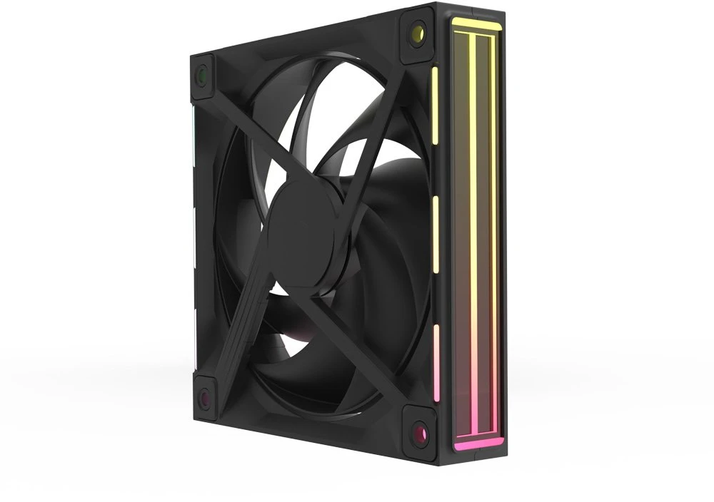 Zalman ZM-DF120R A3 120 mm reversinis „Daisy Chain“ ventiliatorius, juodas, 3 vnt