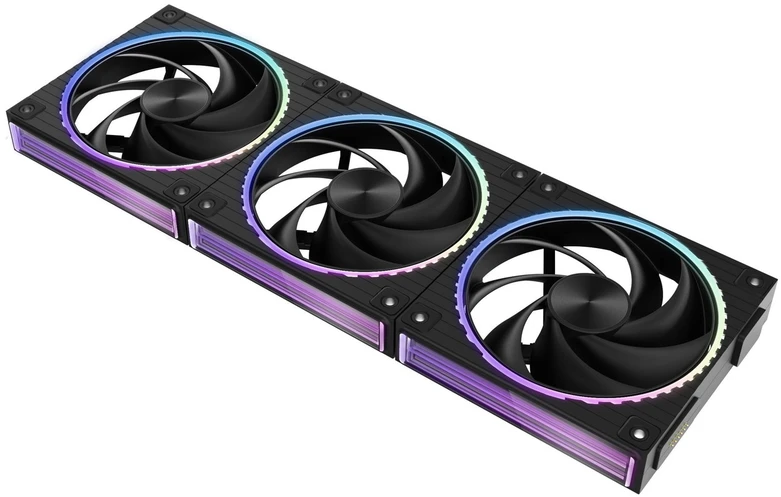 Zalman ZM-DF120R A3 120 mm reversinis „Daisy Chain“ ventiliatorius, juodas, 3 vnt