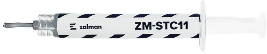 Zalman ZM-STC11 terminė pasta, 2 g, pilkaAPRAŠYMAS:Zalman terminė pasta kompiuteriamsZalman ZM-STC11 yra pilka terminė pasta, skirta šilumai perduoti nuo procesoriaus ar kitų lustų į aušintuvą. 2 g tūbelė su švirkšto aplikatori