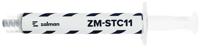 Zalman ZM-STC11 terminė pasta, 2 g, pilkaAPRAŠYMAS:Zalman terminė pasta kompiuteriamsZalman ZM-STC11 yra pilka terminė pasta, skirta šilumai perduoti nuo procesoriaus ar kitų lustų į aušintuvą. 2 g tūbelė su švirkšto aplikatori