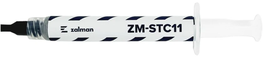 Zalman ZM-STC11 terminė pasta, 2 g, pilkaAPRAŠYMAS:Zalman terminė pasta kompiuteriamsZalman ZM-STC11 yra pilka terminė pasta, skirta šilumai perduoti nuo procesoriaus ar kitų lustų į aušintuvą. 2 g tūbelė su švirkšto aplikatori