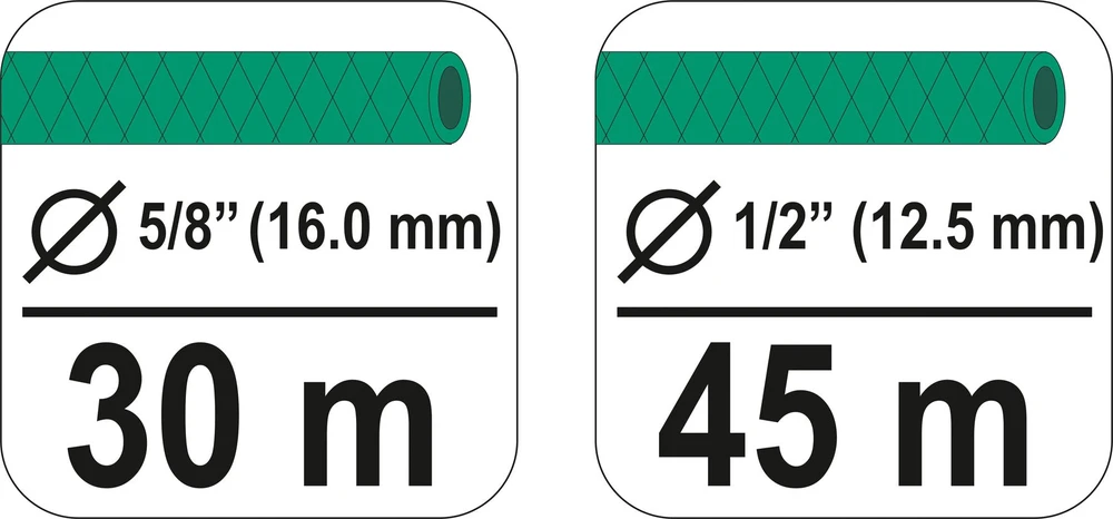 Vežimėlis laistymo žarnai Flo | 5/8''/30m, 1/2''/45m