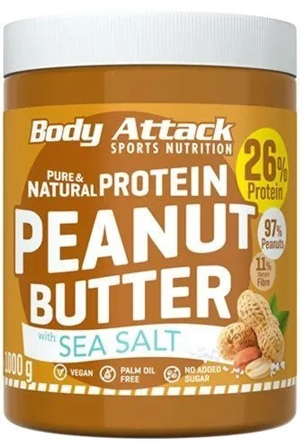 Žemės riešutų sviestas Body Attack 1000 g