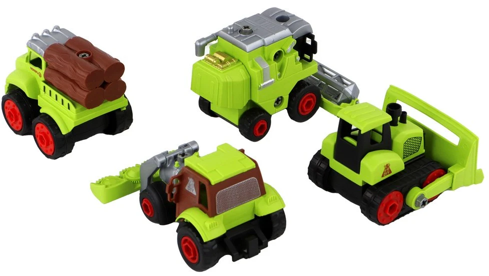 Žaislinė žemės ūkio transporto priemonė Lean Toys, žalia, 1 vnt