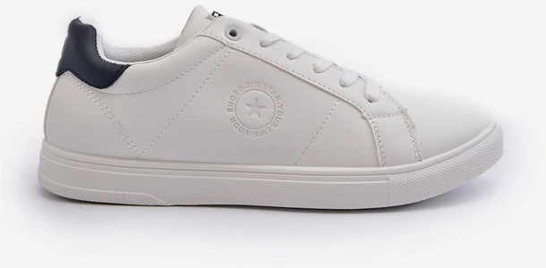 Žemi vyriški sportbačiai Eco Leather Big Star NN174282 Baltas