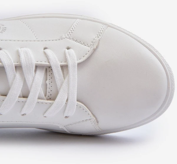 Žemi vyriški sportbačiai Eco Leather Big Star NN174282 Baltas