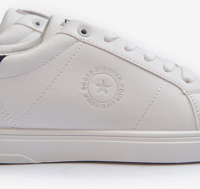 Žemi vyriški sportbačiai Eco Leather Big Star NN174282 Baltas