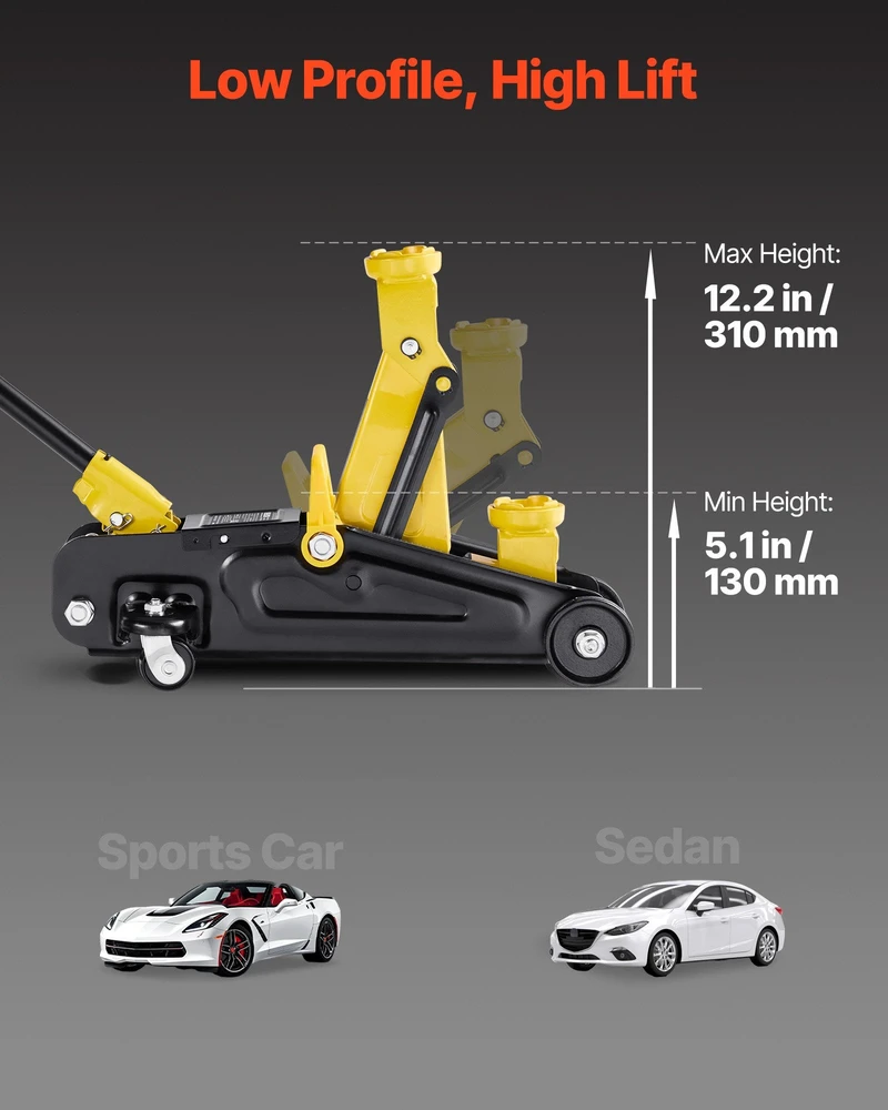 VEVOR Žemo profilio automobilių keltuvas 1,5 tonos