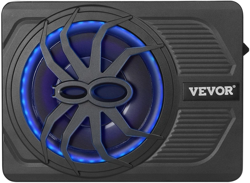 Vevor 10 colių 440W po sėdyne sumontuotas automobilio žemų dažnių garsiakalbis