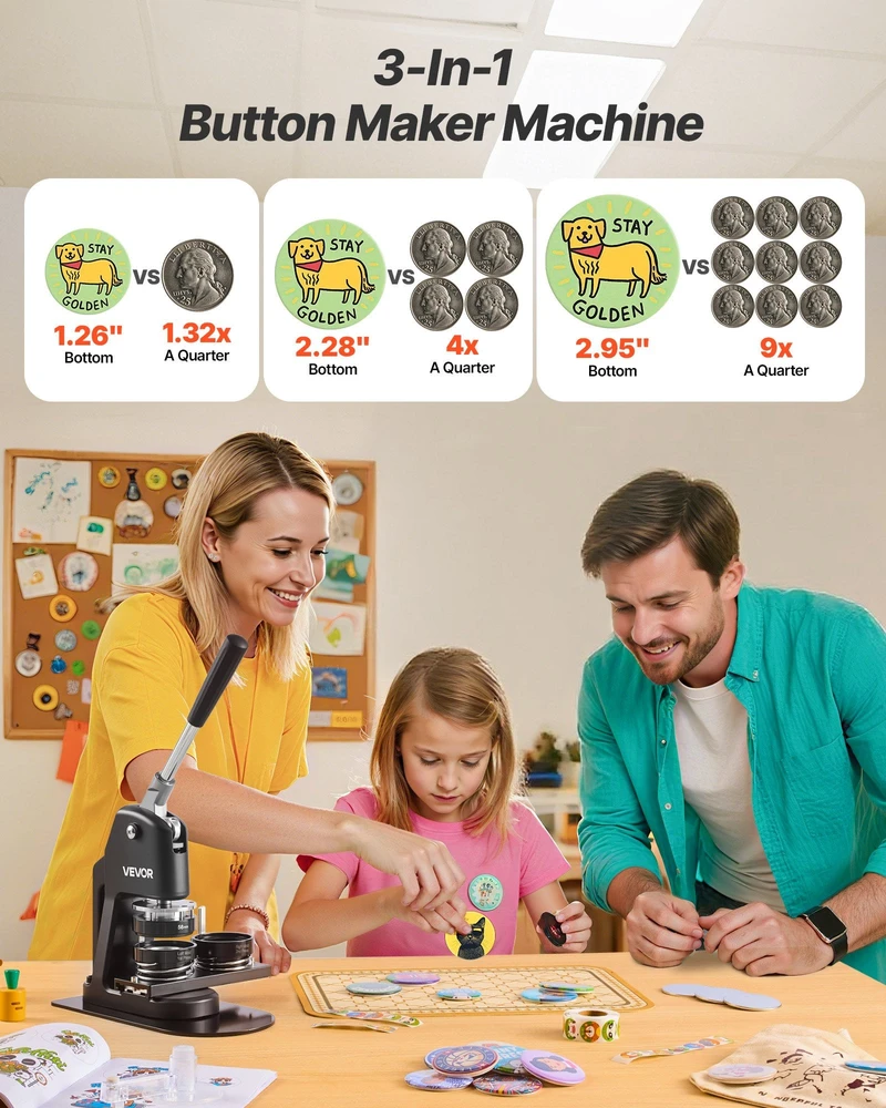 VEVOR 3-in-1 ženklelių gaminimo mašina