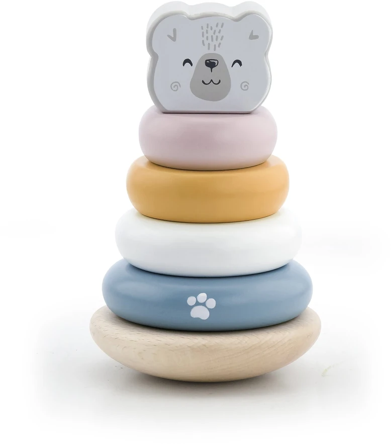 Viga Toys Edukacinė piramidė - Baltasis lokys B. VIGA