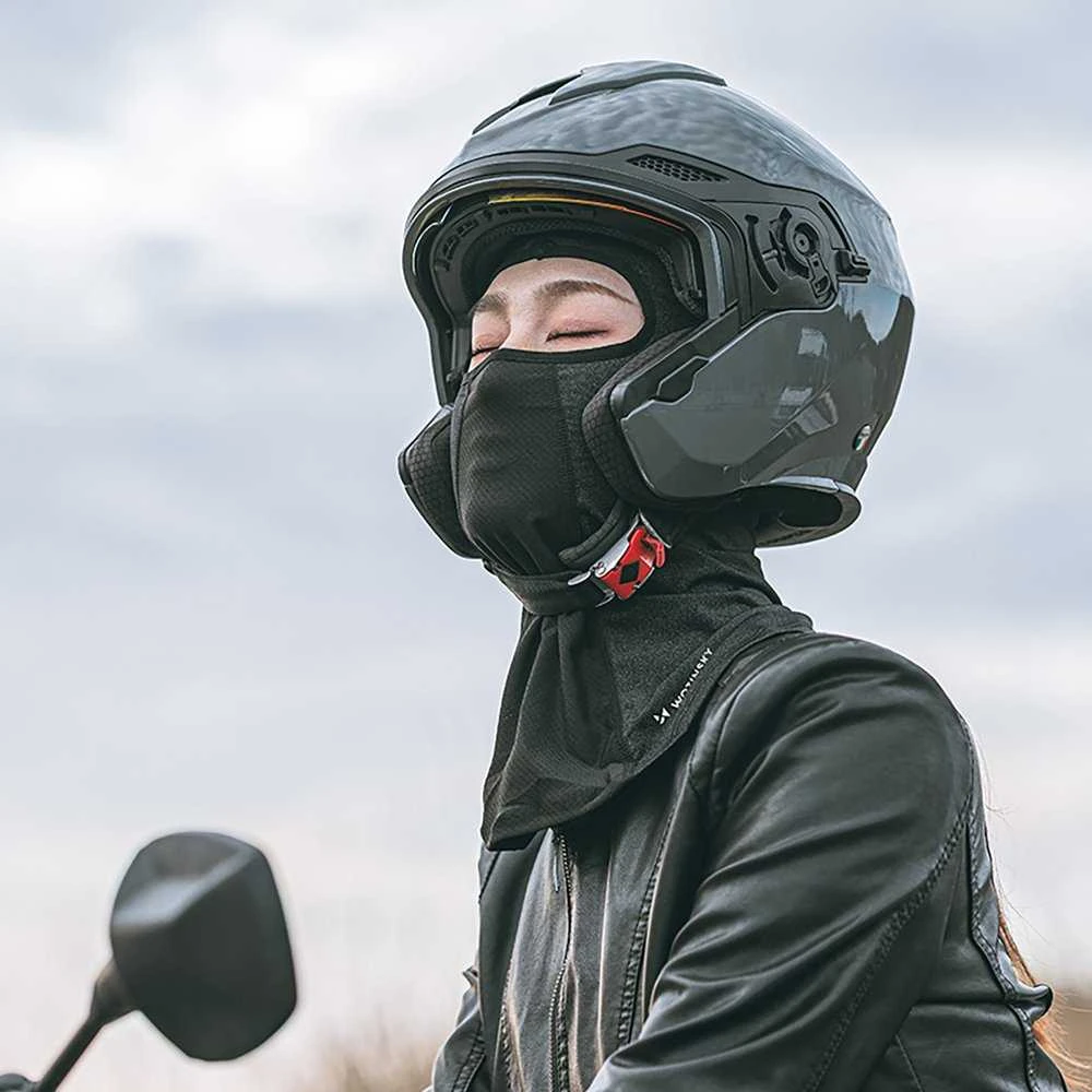 Wozinsky WKM-03B veido kaukė motociklui, dviračiui, žieminis balaklava - juodas