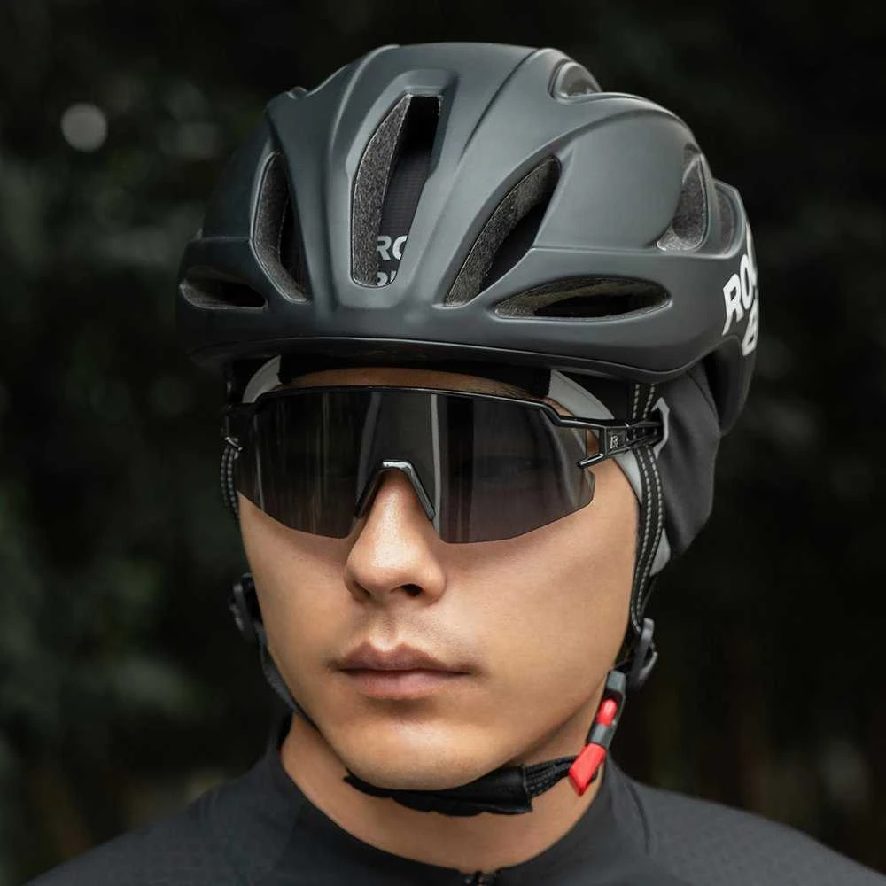 Rockbros M016 žieminė vėjui nelaidi dviratininko kepuraitė, dydis 54-61 cm - Juodas