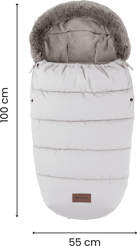Žieminis miegmaišis vežimėliui 4 viename Petite&Mars Comfy, chaki