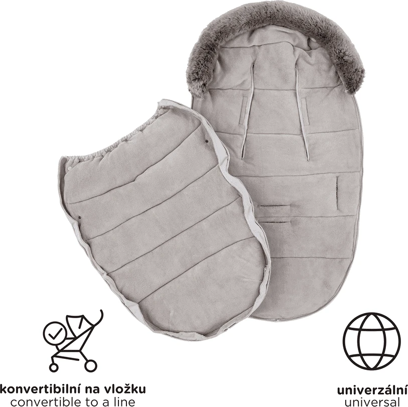 Žieminis miegmaišis vežimėliui 4 viename Petite&Mars Comfy, moka