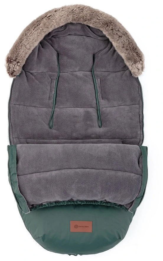 Žieminis miegmaišis vežimėliui 4 viename Petite&Mars Comfy, chaki