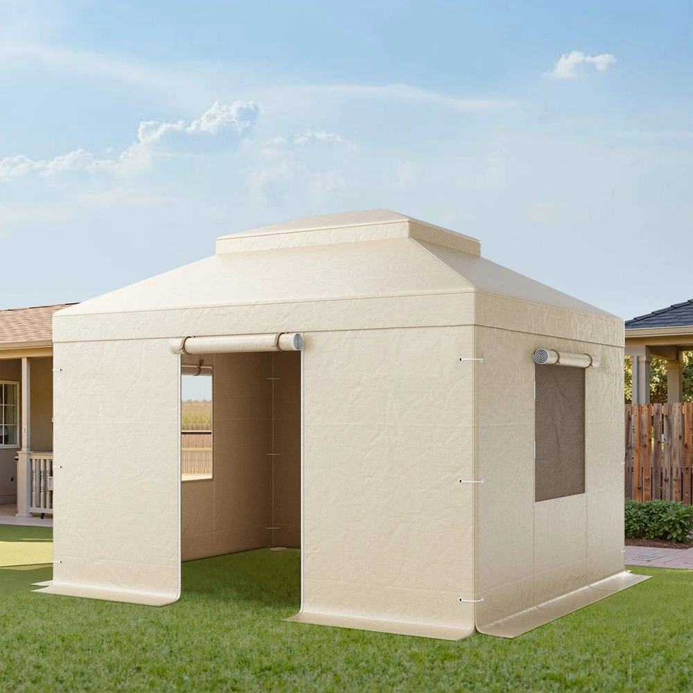 Vevor Žiemos pavėsinės uždangalas 3.05 x 3.65 m kietiems stogams