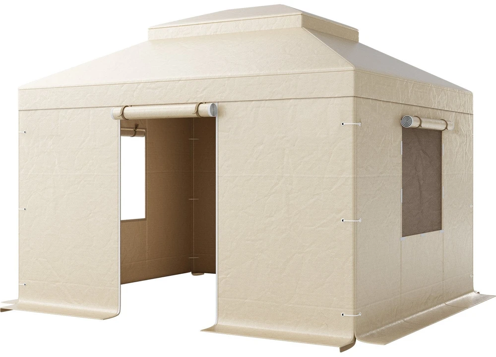 Vevor Žiemos pavėsinės uždangalas 3.05 x 3.65 m kietiems stogams