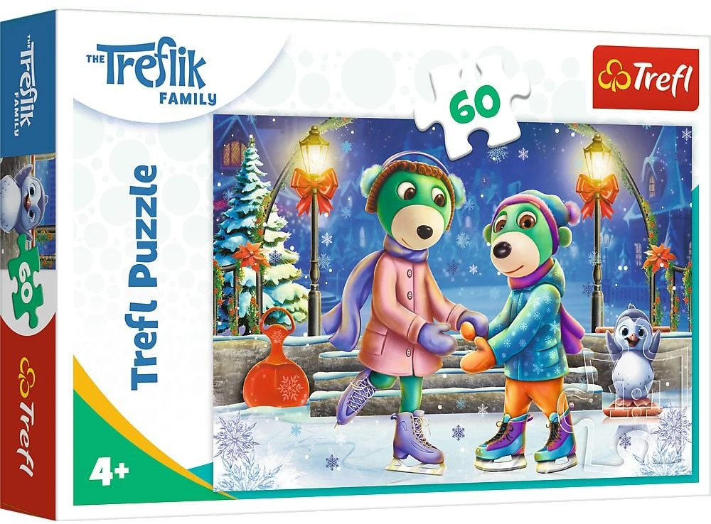Trefl Dėlionė 60 vnt. - Treflikų žiemos linksmybės