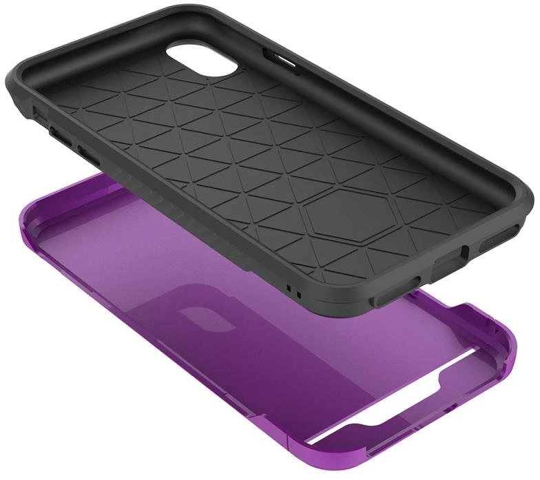 Zizo Star Diamond Hybrid dėklas skirtas Apple iPhone X Violetinė/Juodas