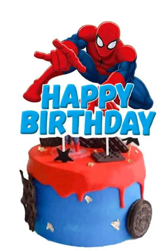 „Žmogus voras” (Spiderman) Gimtadienio vienkartinių Indų 61 vnt Rinkinys