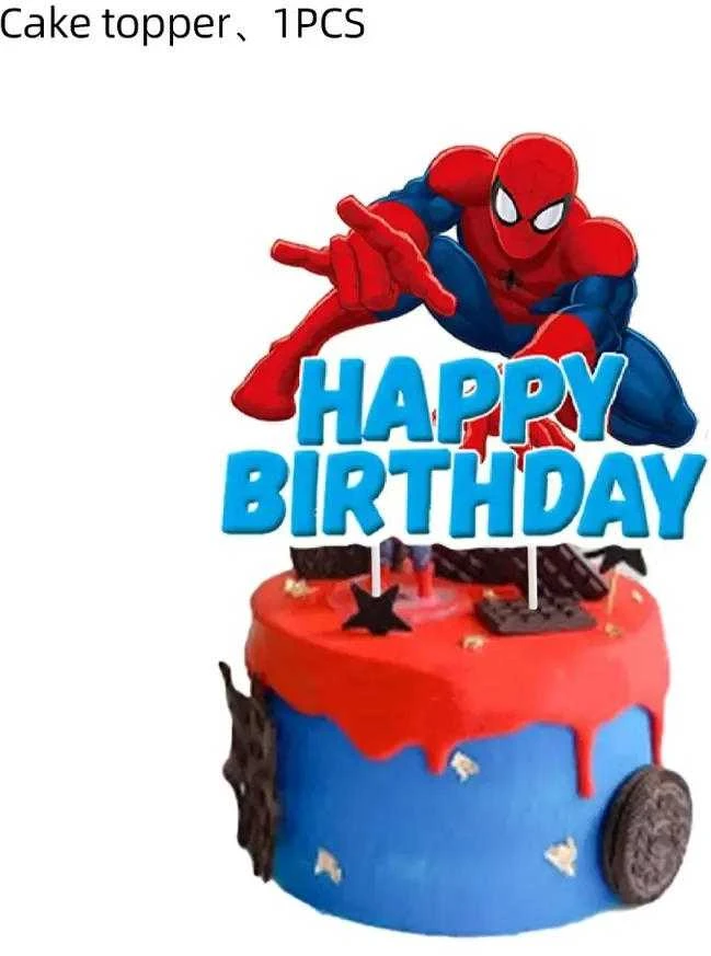 „Žmogus voras” (Spiderman) Gimtadienio Vienkartinių Indų 12 Dalių Rinkinys