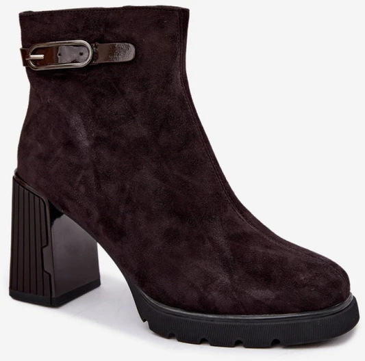 Zomšos imitacijos aulinukai su kulnu Step in style