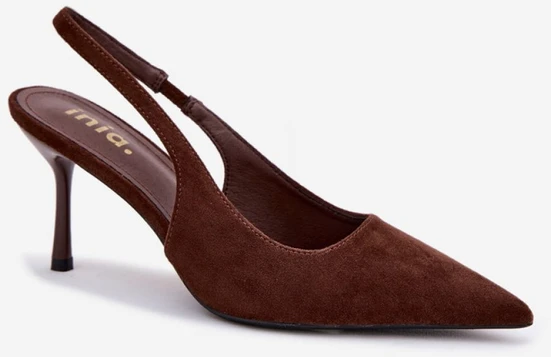 Zomšos imitacijos basutės su kulnu Step in style